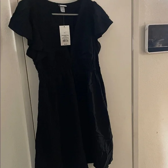Flutter Short Sleeve Mini A Line Dress by a new day - Picture 5 of 10